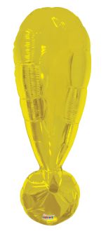 34" Gold Symbol ! Exclamation Balloon