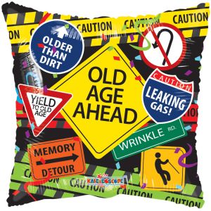 18" Over The Hill Signs Balloon