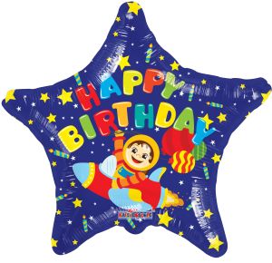 18" Birthday Space Balloon