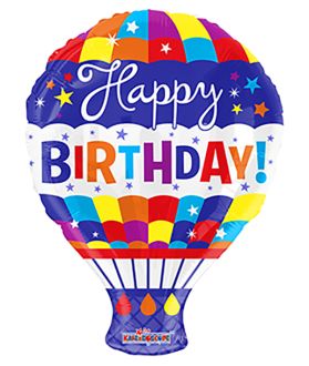 18" Birthday Hot Air Balloon Shape