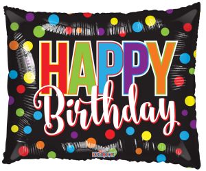 36" Birthday Dots Shape Balloon