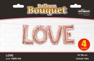 Phrase Kit LOVE Rose Gold Jumbo Balloon