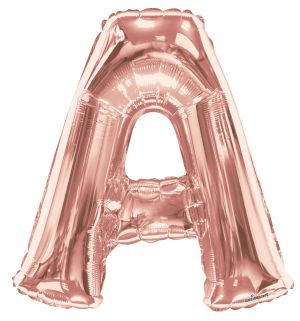 34" Rose Gold Letter A Balloon