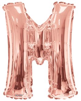 34" Rose Gold Letter M Balloon