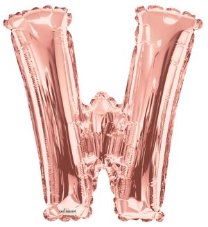 34" Rose Gold Letter W Balloon