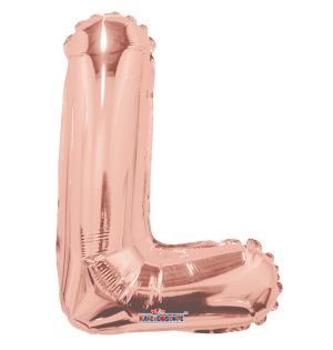 14" Rose Gold Letter L Balloon