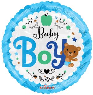 18" Baby Boy Bear Balloon