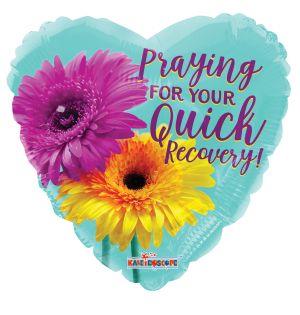 18" Get Well Gerberas Balloon