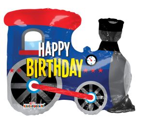 12" Birthday Choo Choo Shape Balloon