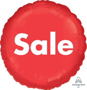 18" Point of Purchase Sale (non-packaged) Balloon