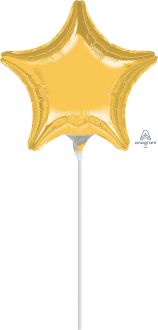 09" Gold Star Balloon