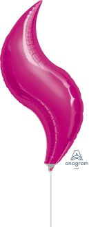 Curve 19" Fuchsia Balloon