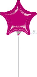 09" Fushsia Star Balloon