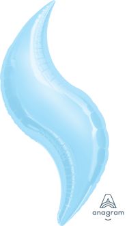 Curve 36" Pastel Blue Balloon