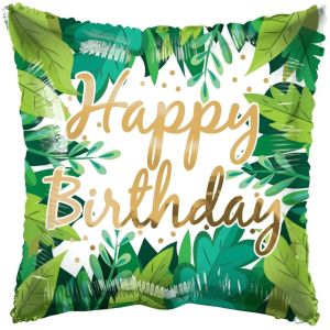 18" Birthday Foliage Balloon