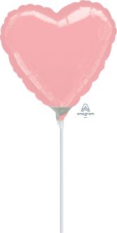 09" Pastel Pink Heart Balloon