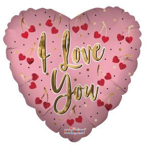 09" I Love You Cherries Balloon