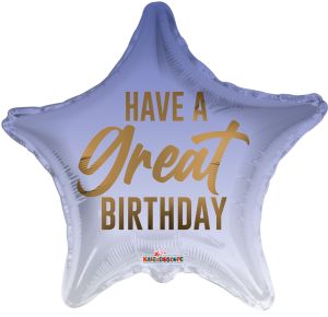 18" Have A Great Birthday Star Balloon