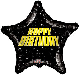 18" Birthday Space Holo Balloon
