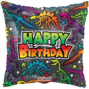 18" Birthday Dino Fossils Balloon