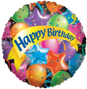 04" Festive Balloons Happy Birthday