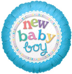 09" New Baby Boy Balloon