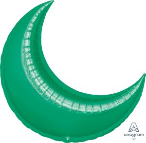 Crescent 26" Green Balloon