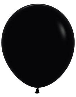 18" Fashion Black (25pcs) Sempertex Balloons