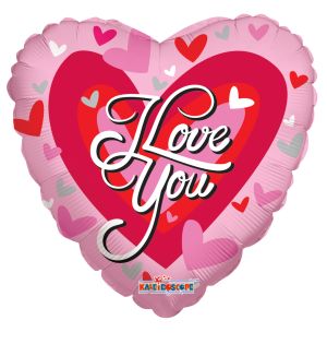 09" I Love You Big Heart Balloon