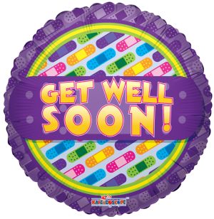 18" Get Well Bandage Balloon