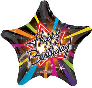 09" Birthday Rock Star Balloon