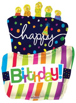 36" Funky Cake Shape Balloon
