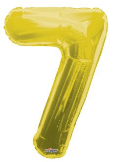 34" Gold Number 7 Balloon