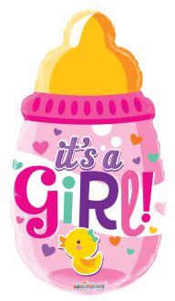 20" Shape Baby Bottle Girl Balloon