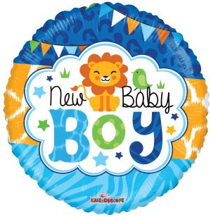 09" Baby Boy Jungle Gellibean Balloon