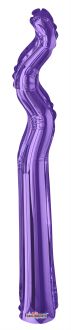 Kurly Zig Zag Purple Balloon