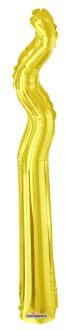 Kurly Zig Zag Gold Balloon