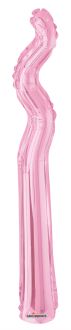 kurly Zig Zag Pink Balloon