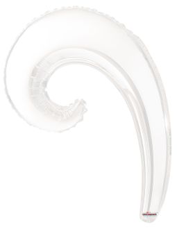 Kurly Wave White Balloon