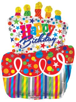 36" Big Cake Birthday Shape Balloon