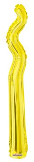 Kurly Zig Zag Yellow Balloon