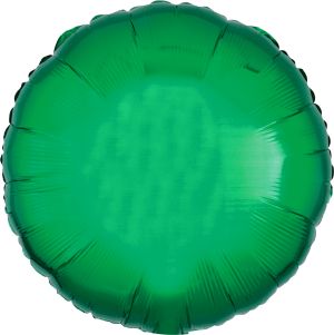 18" Metallic Green Circle Balloon