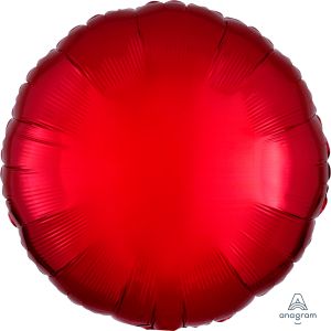 18" Metallic Red Circle (non-packaged) Balloon