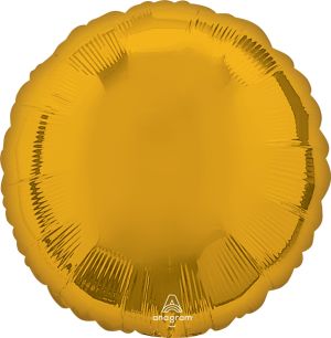 18" Metallic Gold Circle Balloon