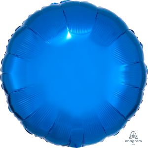 18" Metallic Blue Circle (non-packaged) Balloon