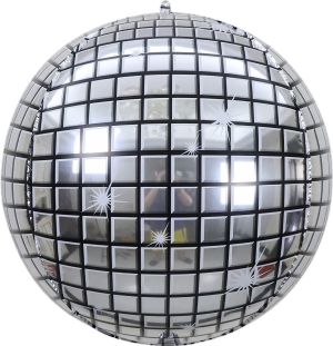 Orb 32" Silver Disco Balloon