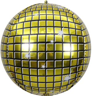 Orb 32" Gold Disco Balloon