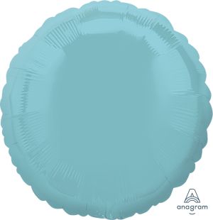 18" Iridescent Pearl Light Blue Circle (non-packaged) Balloon