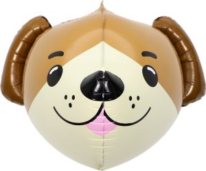 20" 3D Dog Head Balloon