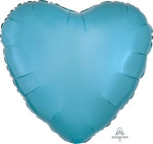 18" Caribbean Blue Heart (non-packaged) Balloon